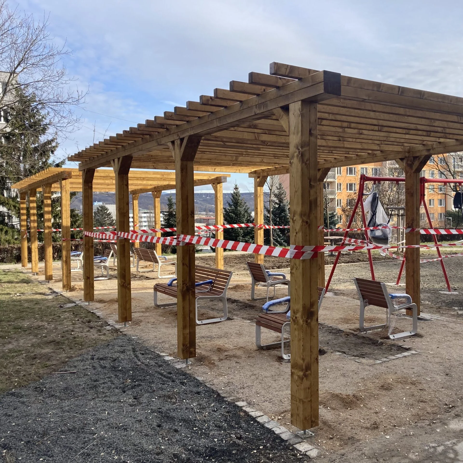 Drevená pergola