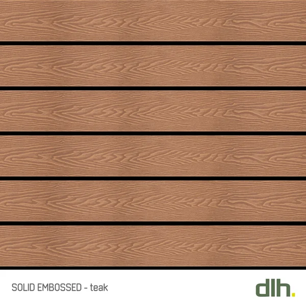 WPC Solid Embossed Teak