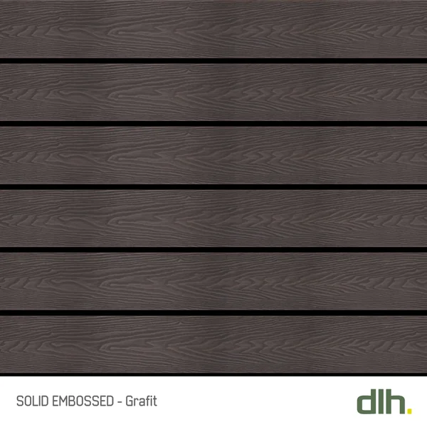 WPC Solid Embossed Grafit